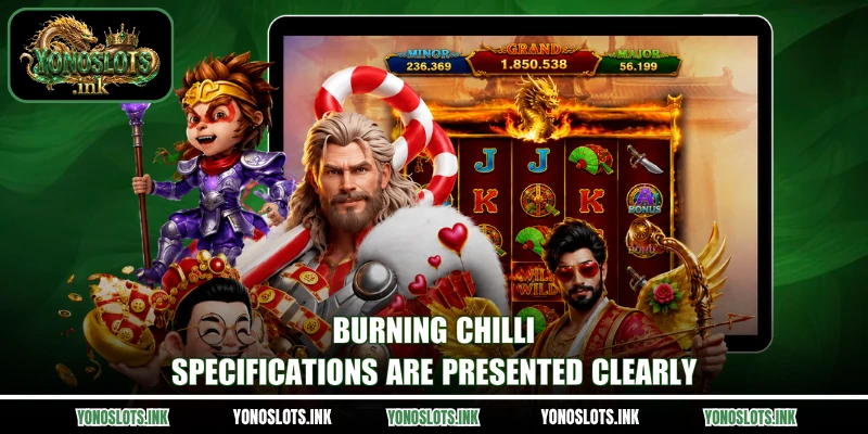 Burning Chilli specifications are presented clearly