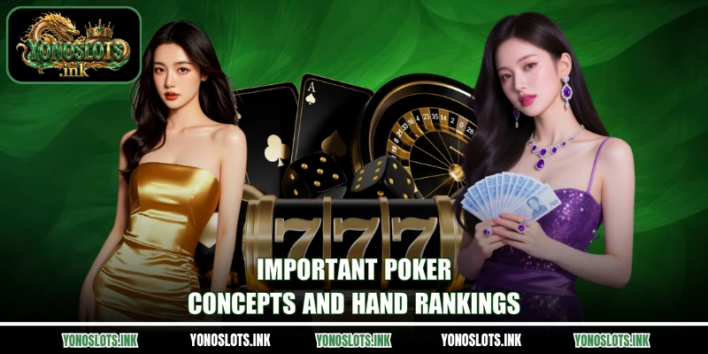Important Poker concepts and hand rankings