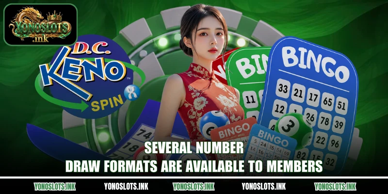 Several number-draw formats are available to members