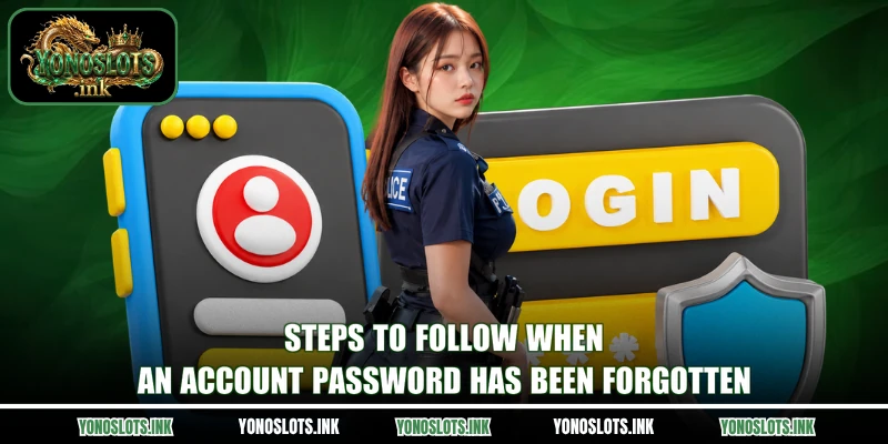 Steps to follow when an account password has been forgotten