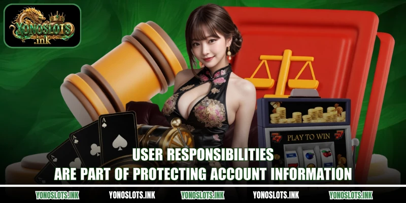 User responsibilities are part of protecting account information